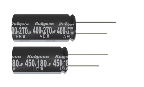ルビコン　【新製品リリース】 アルミニウム電解コンデンサ（リード線形）105℃ 高容量品 AEW / LEWシリーズ