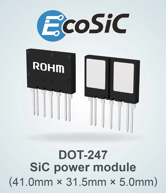 ローム　2in1 SiCモジュール「DOT-247」を開発 ～高い設計自由度と電力密度を実現～