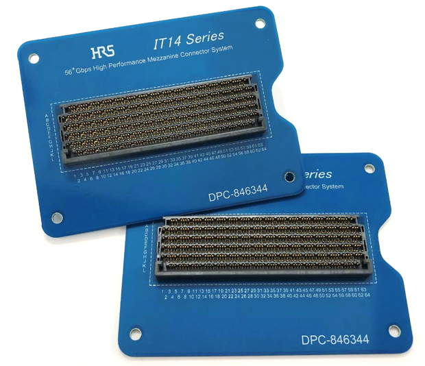 ヒロセ電機、最大112Gbps PAM4対応の基板対基板コネクタ「IT14」シリーズをリリース。