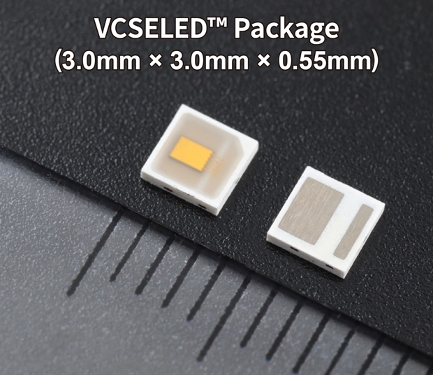 VCSELとLEDの特長を融合した赤外線光源VCSELED™を開発　温度依存性の低さと広角発光かつ均一な光源により、自動車の運転支援技術に貢献